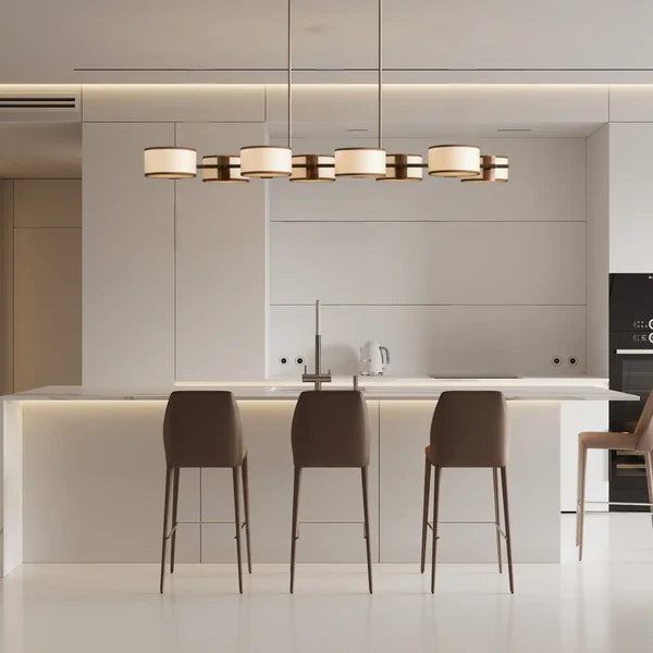 Daphne Fabric Linear Chandelier 62''72''