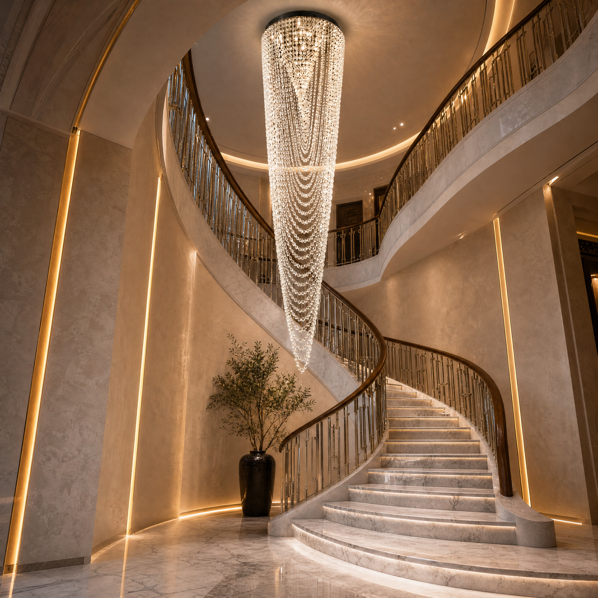 Dream Veil Modern Sculptural Pendant Light