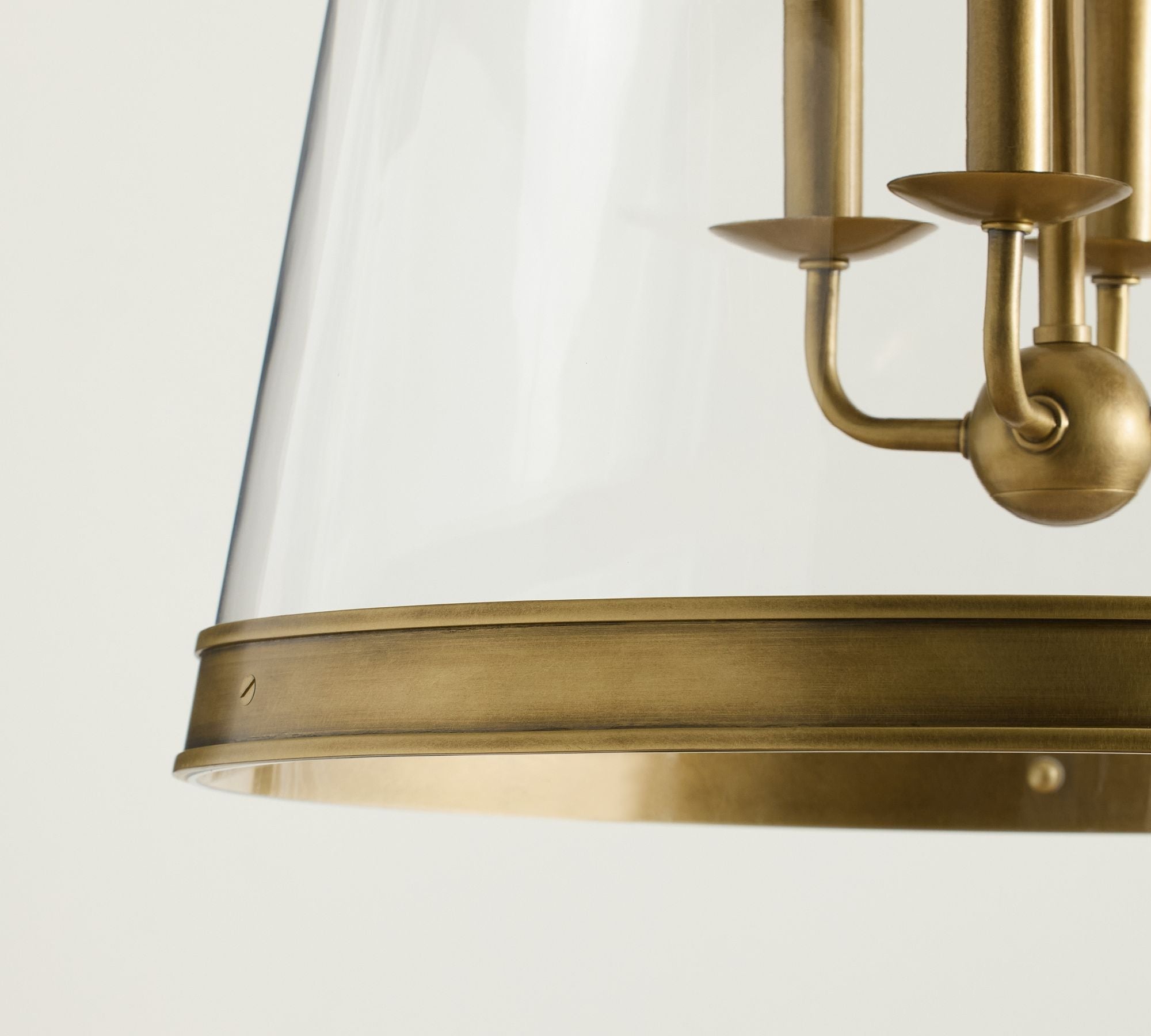 Elizabeth Glass Tapered Pendant (18")