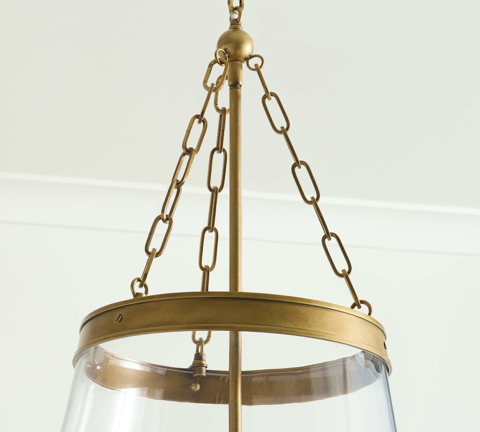 Elizabeth Glass Tapered Pendant (18")