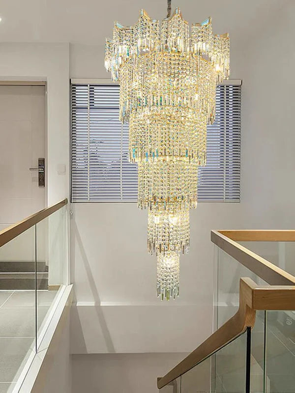 Extra Large Luxury Multi-tiered Crystal Chandelier