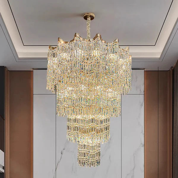 Extra Large Luxury Multi-tiered Crystal Chandelier