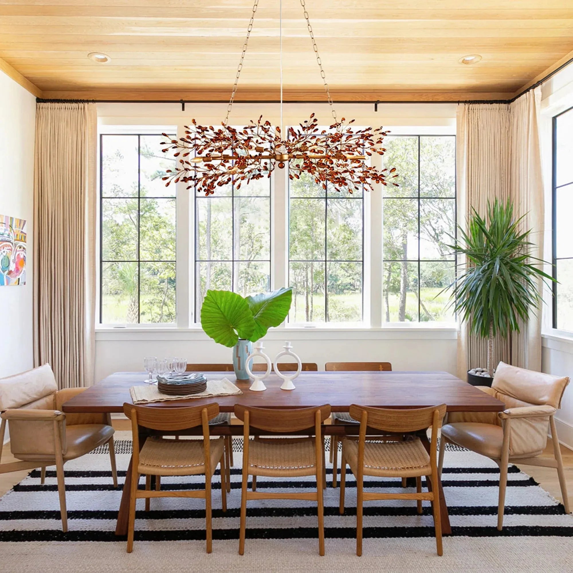 Fiore Colored Linear Chandelier