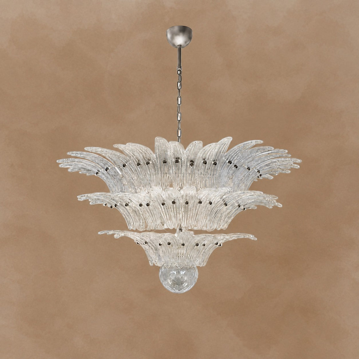 Floralys Sculptural Floral Glass Chandelier 23.6" 31.5" 39.4"