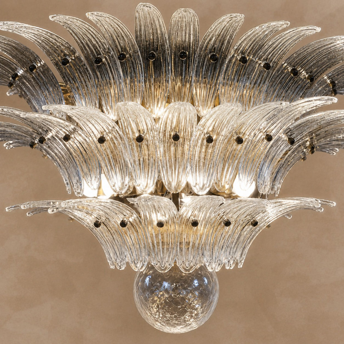 Floralys Sculptural Floral Glass Chandelier 23.6" 31.5" 39.4"
