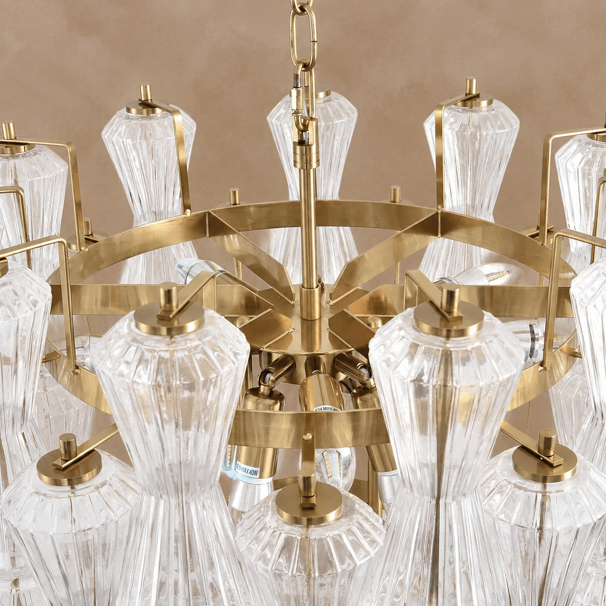 Florenzia Glass Chandelier 25.6"