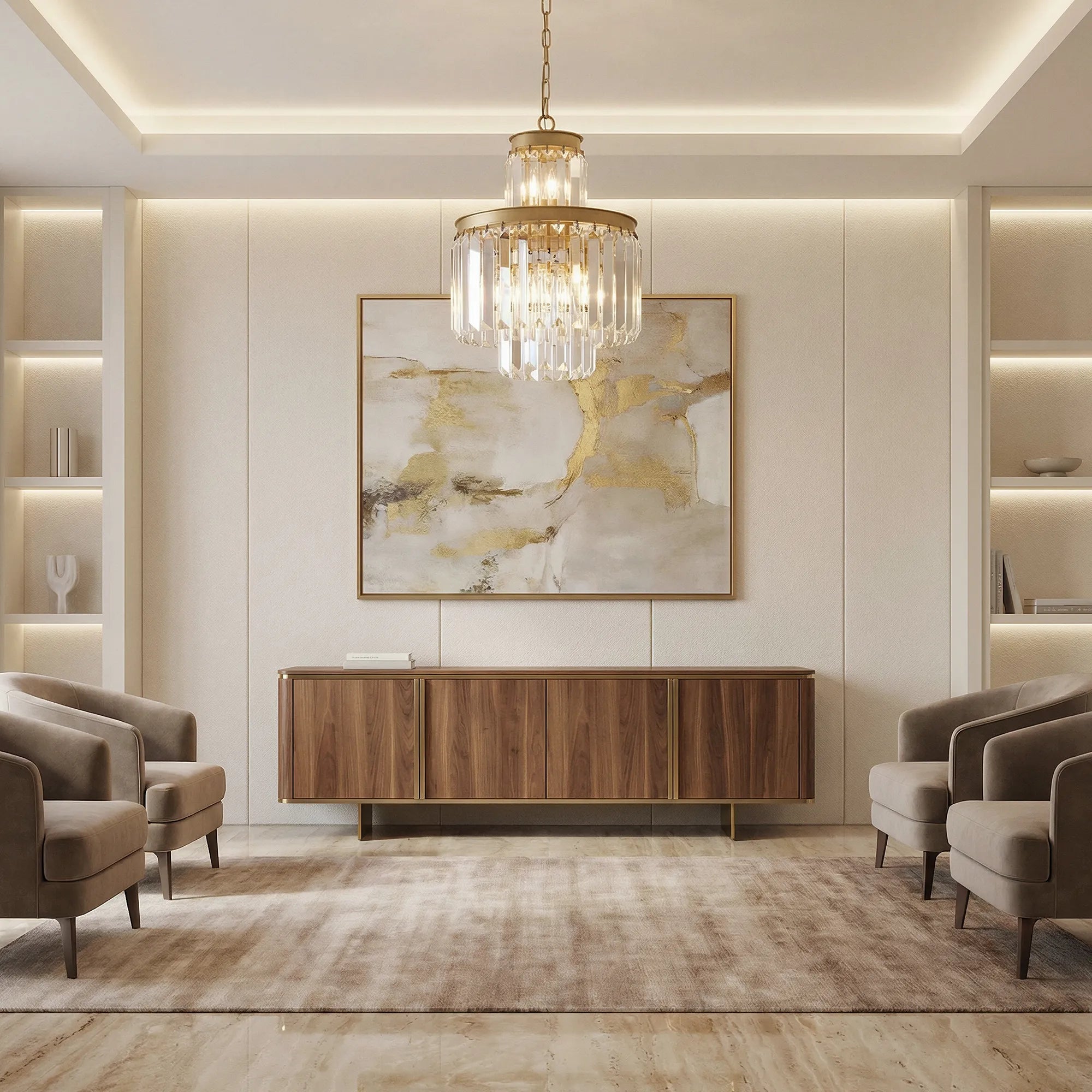 Leyland Tiered Round Chandelier Lighting