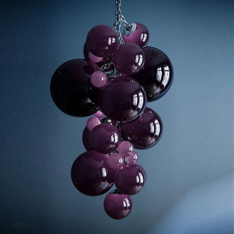Velymo Grapetta Grape Swag Chandelier 23.6"