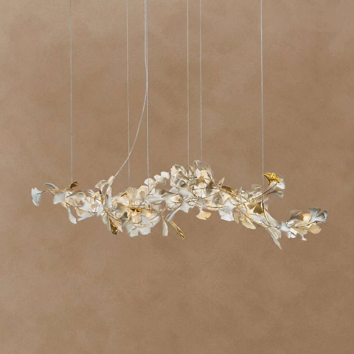 Gingko Leaves Chandelier 196.8"