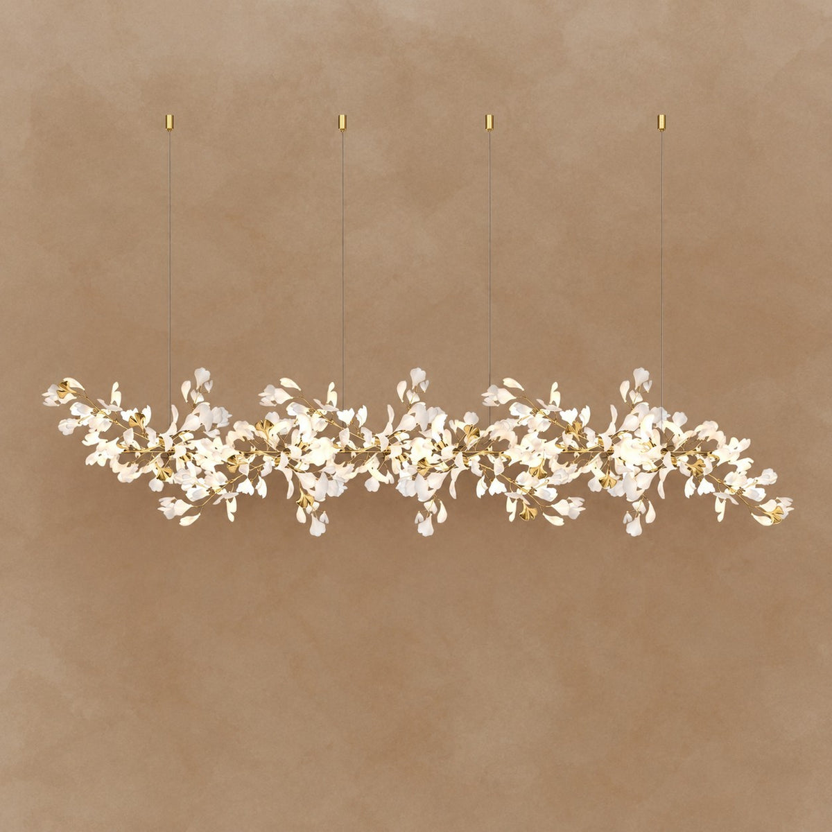 Gingko Leaves Chandelier 196.8"