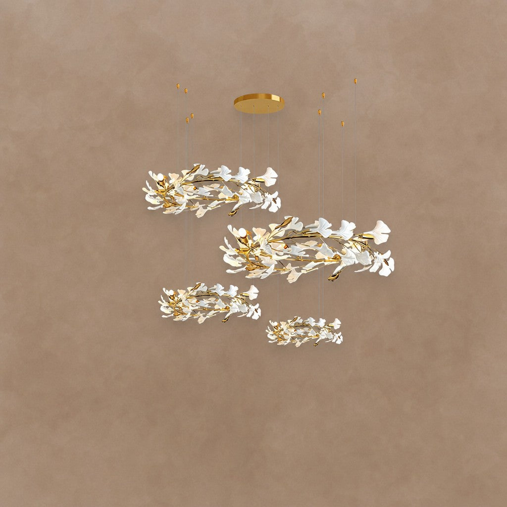 Gingko Leaves Chandelier 196.8"