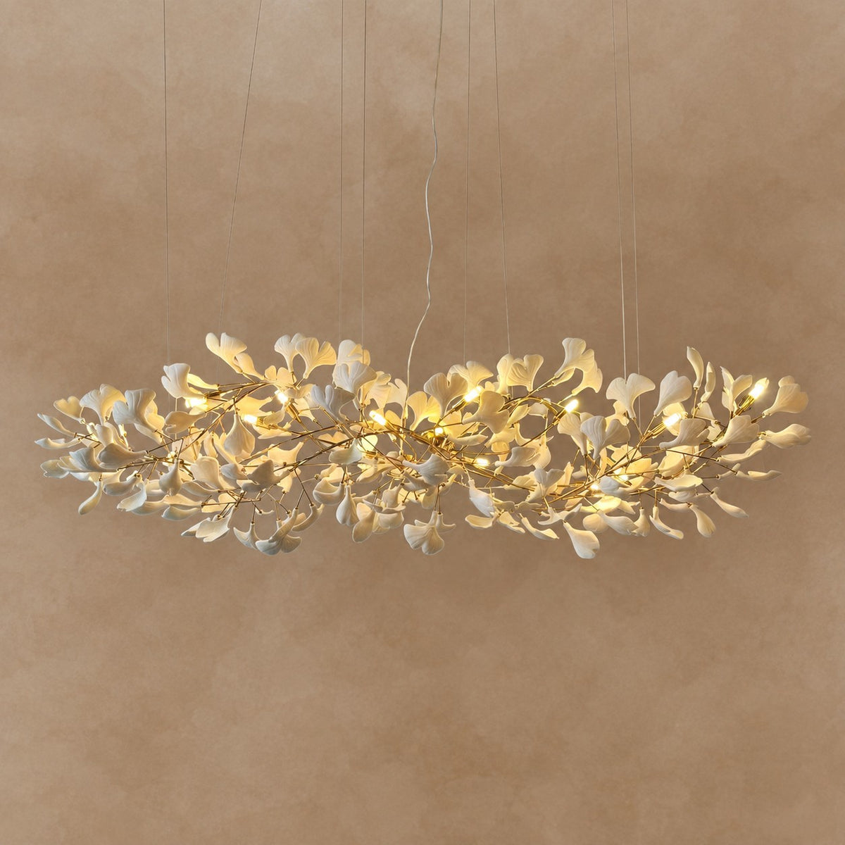 Gingko Leaves Chandelier 196.8"