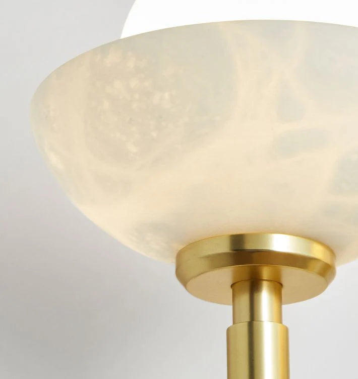 Alabaster Shade Greenwich Triple Wall Sconce
