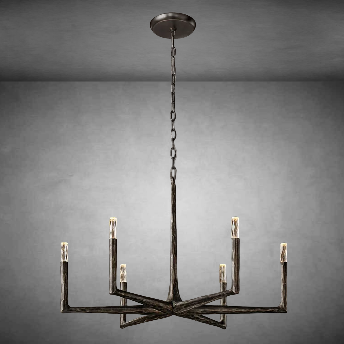 Thalen Forged Round Chandelier 36"48" 60" 72"