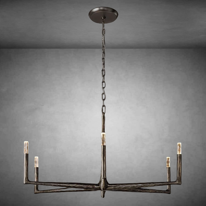 Thalen Forged Round Chandelier 36"48" 60" 72"
