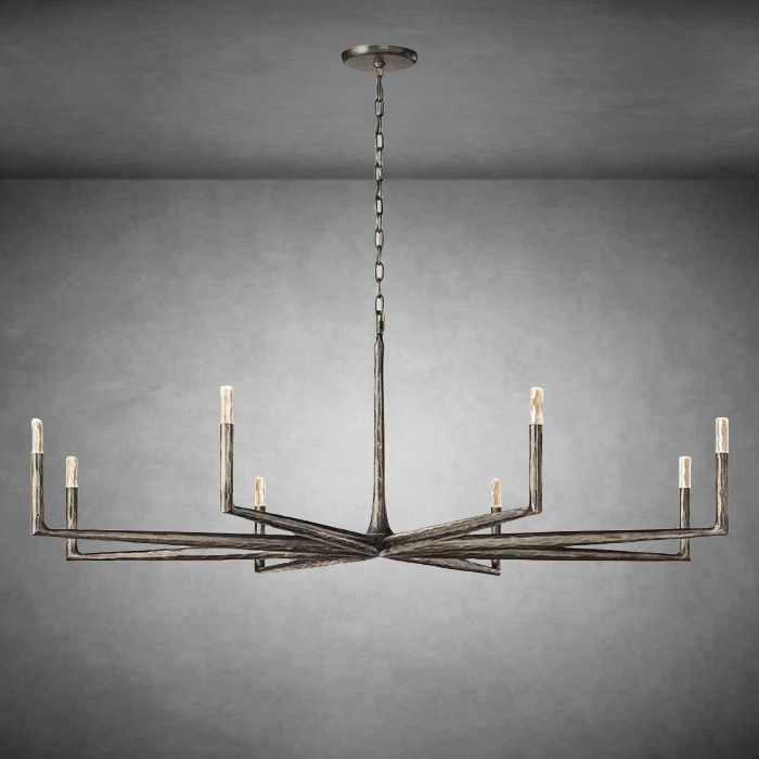 Thalen Forged Round Chandelier 36"48" 60" 72"