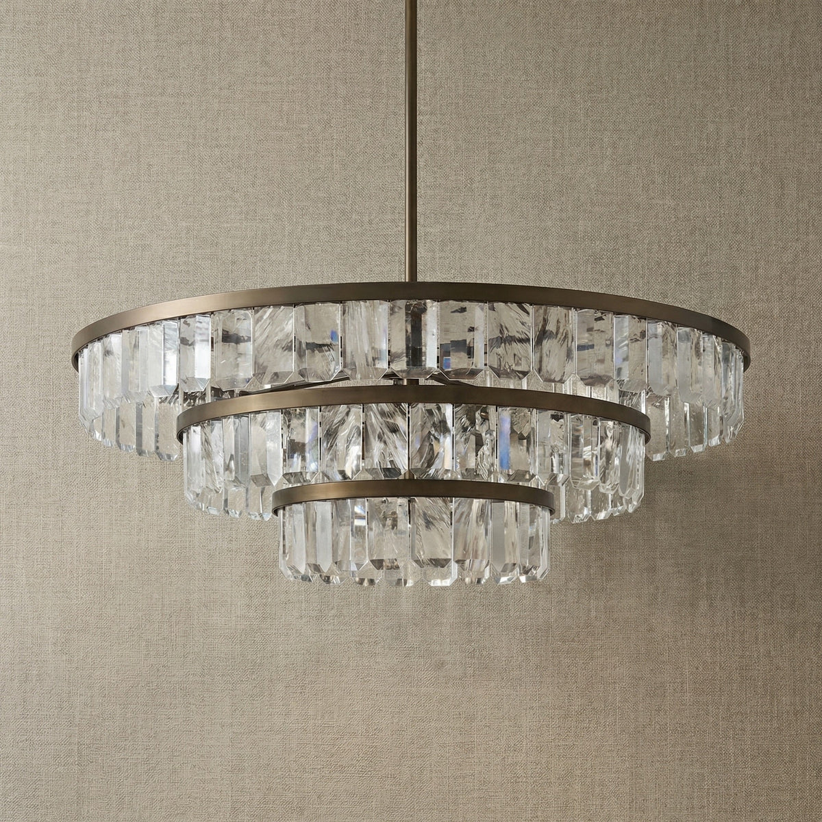 Selene Round Crystal Chandelier - dark (3)