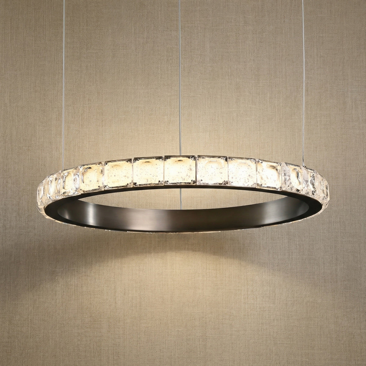 Drake Single-Ring Crystal Chandelier (3)