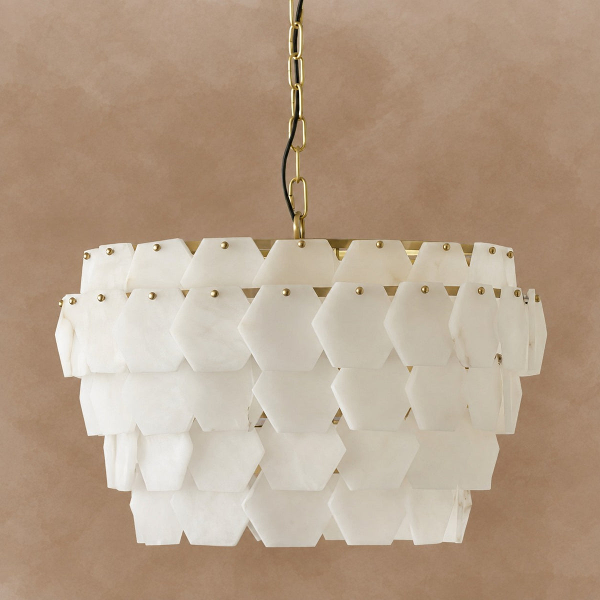 Hexa Cloud Alabaster Pendant Light 23.6" 31.5"