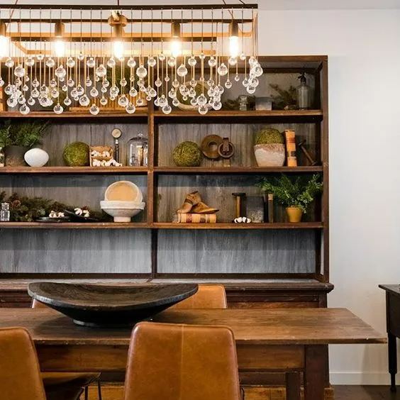 Crystal Ball Aubrey Rectangular Chandelier 47'' 60''