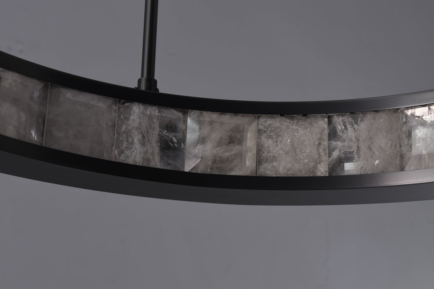 Rosario Luxury Round Rock Crystal Pendant Chandelier Lighting