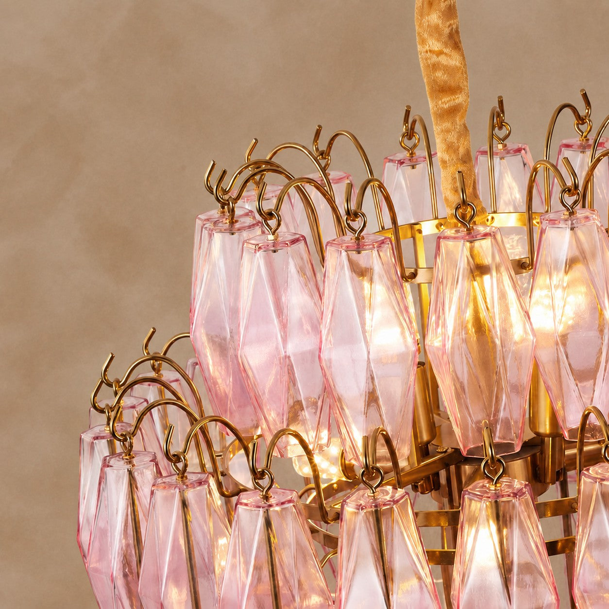 Virelle Cascade Artisan Murano Chandelier 21.7" 25.6"