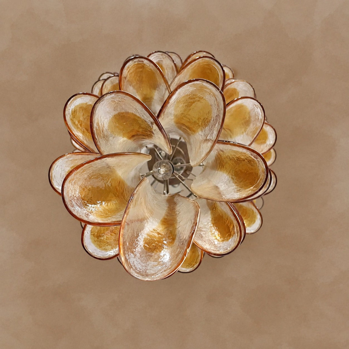 Marigold Glass Chandelier 25.2"