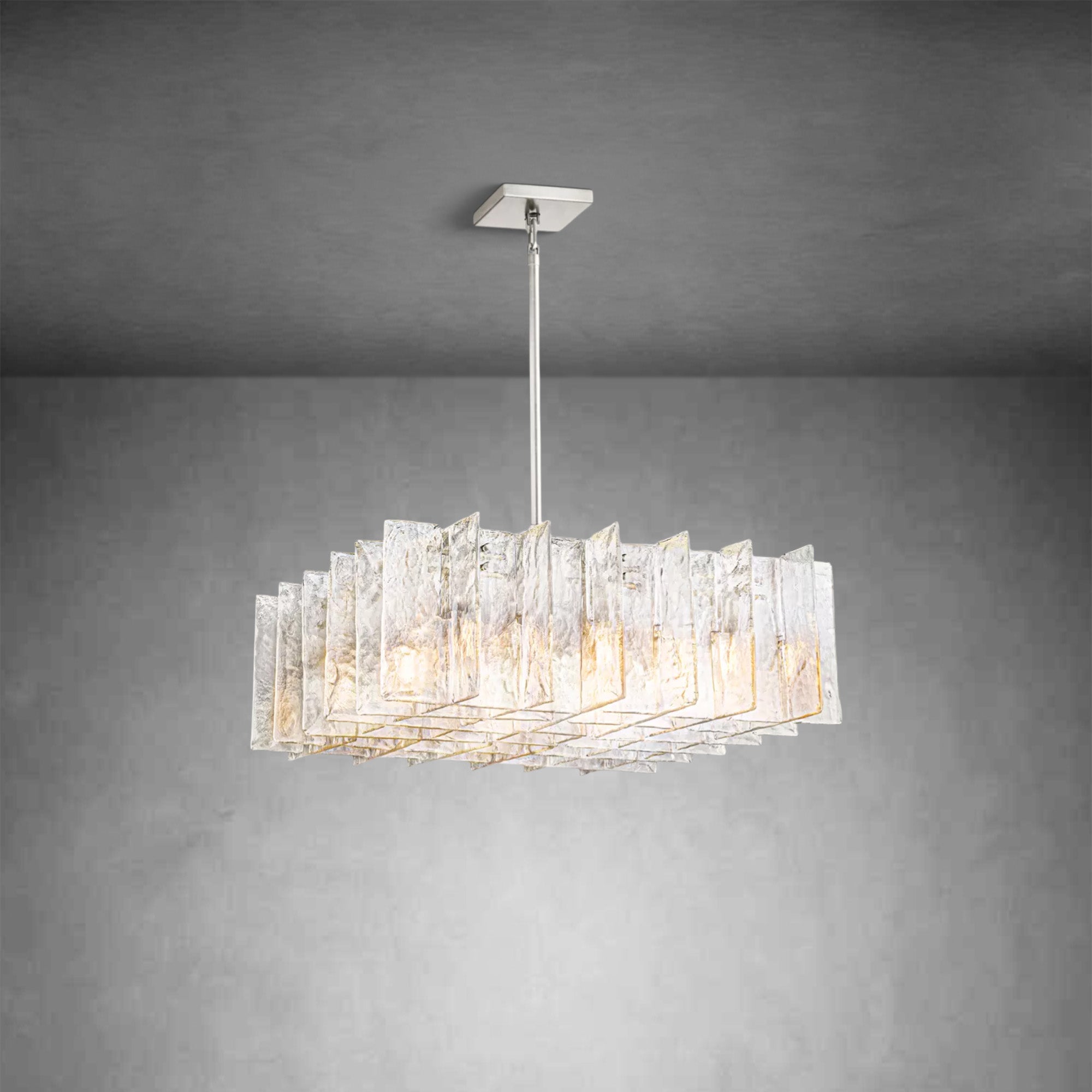 HA Lattice Square Chandelier 36"