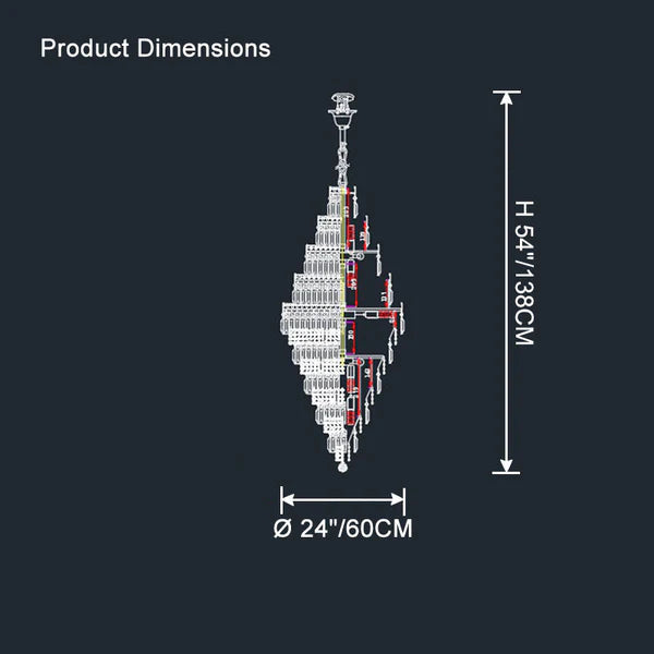Tiered Crystal Chandelier
