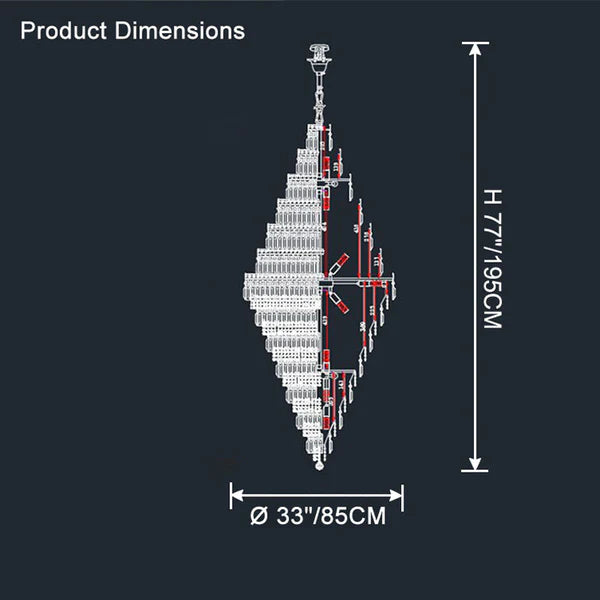 Tiered Crystal Chandelier