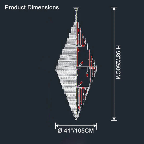 Tiered Crystal Chandelier