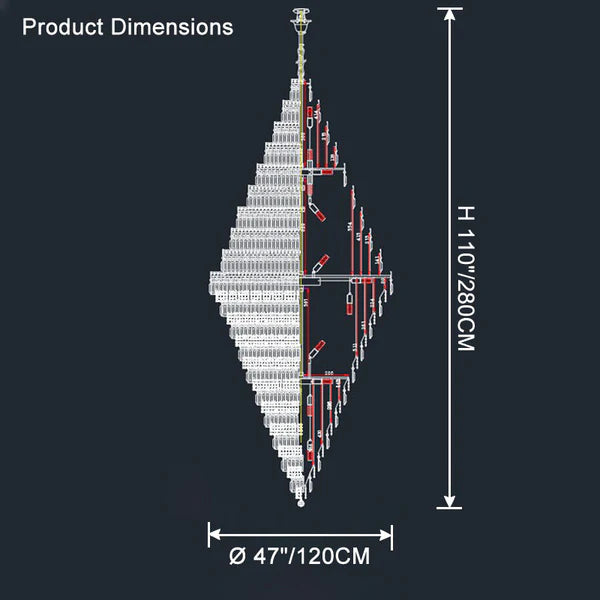 Tiered Crystal Chandelier