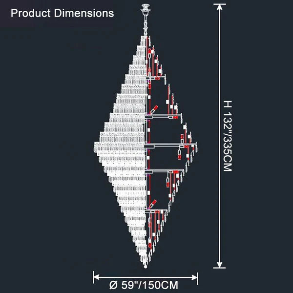 Tiered Crystal Chandelier
