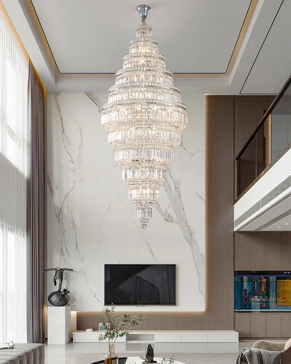 Tiered Crystal Chandelier