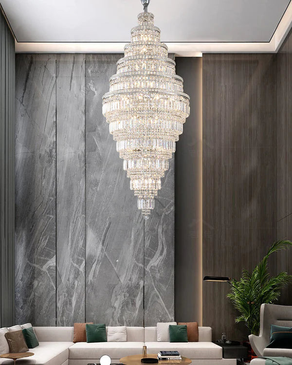 Tiered Crystal Chandelier