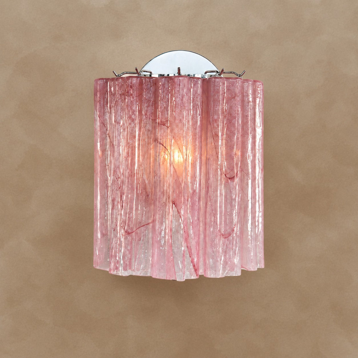 Mirelle Murano-Style Fluted Glass Wall Sconce