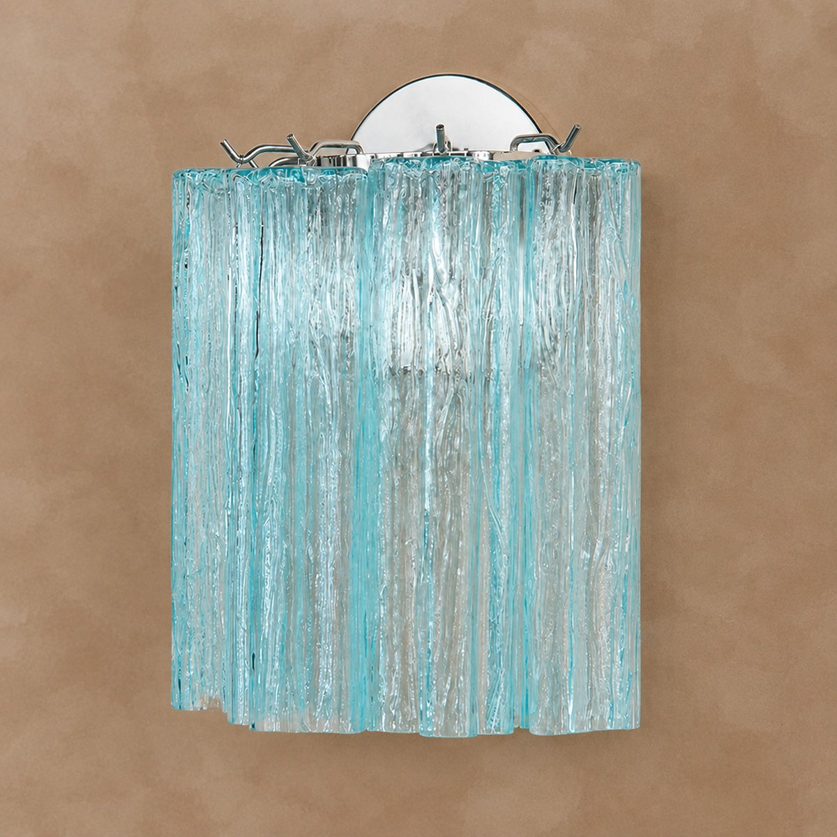 Mirelle Murano-Style Fluted Glass Wall Sconce