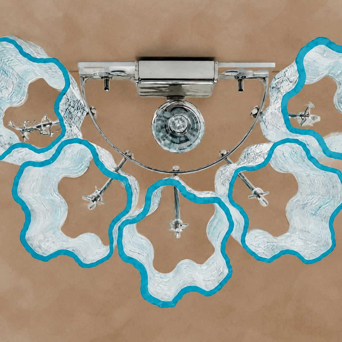 Mirelle Murano-Style Fluted Glass Wall Sconce