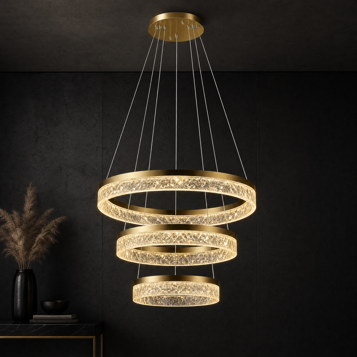 Ocean Star Modern Sculptural Ring Chandelier - main