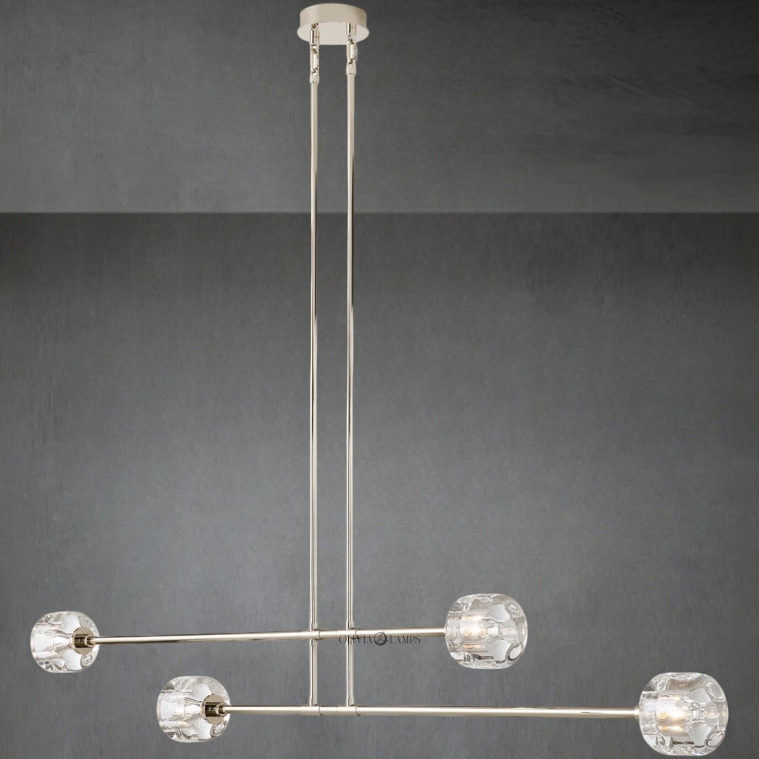 Maelis Mobile Linear Chandelier 54" 72"