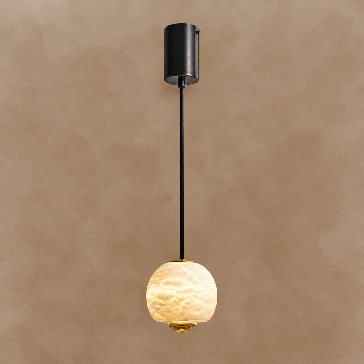 Orbelle Alabaster Globe Modern Pendant Light