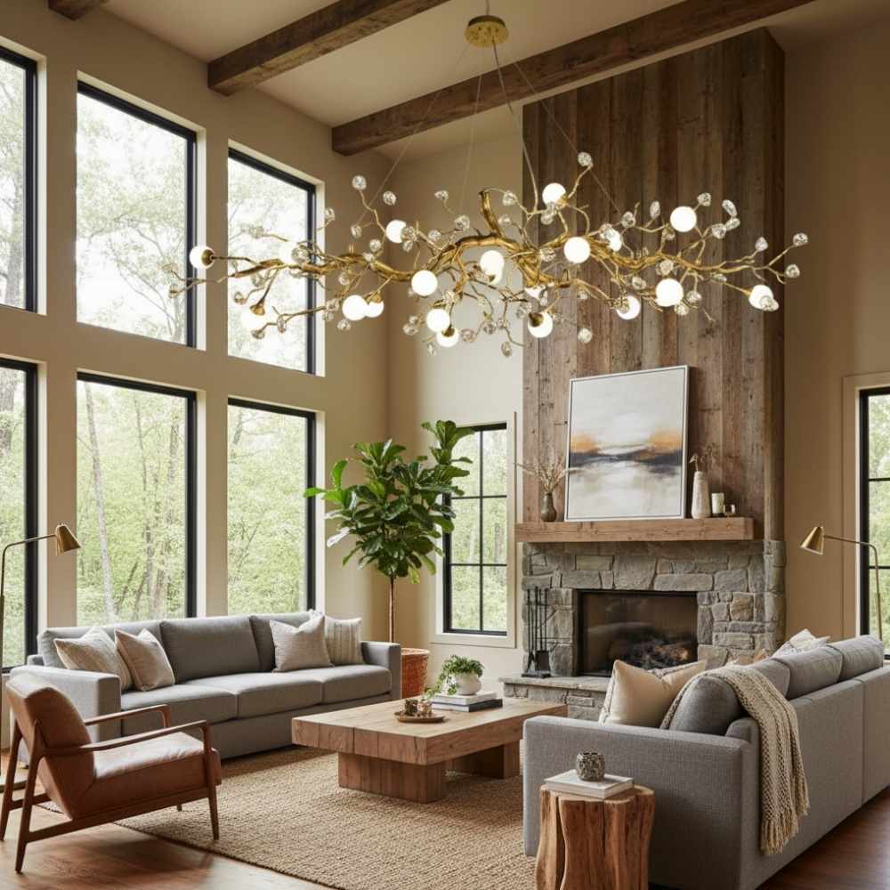Orgi Statement Linear Branch Chandelier