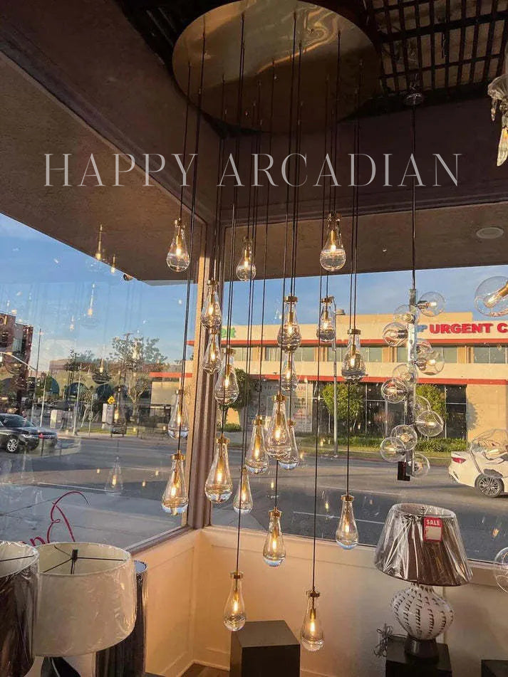 HA Raindrop Round Chandelier 47",21-Lights