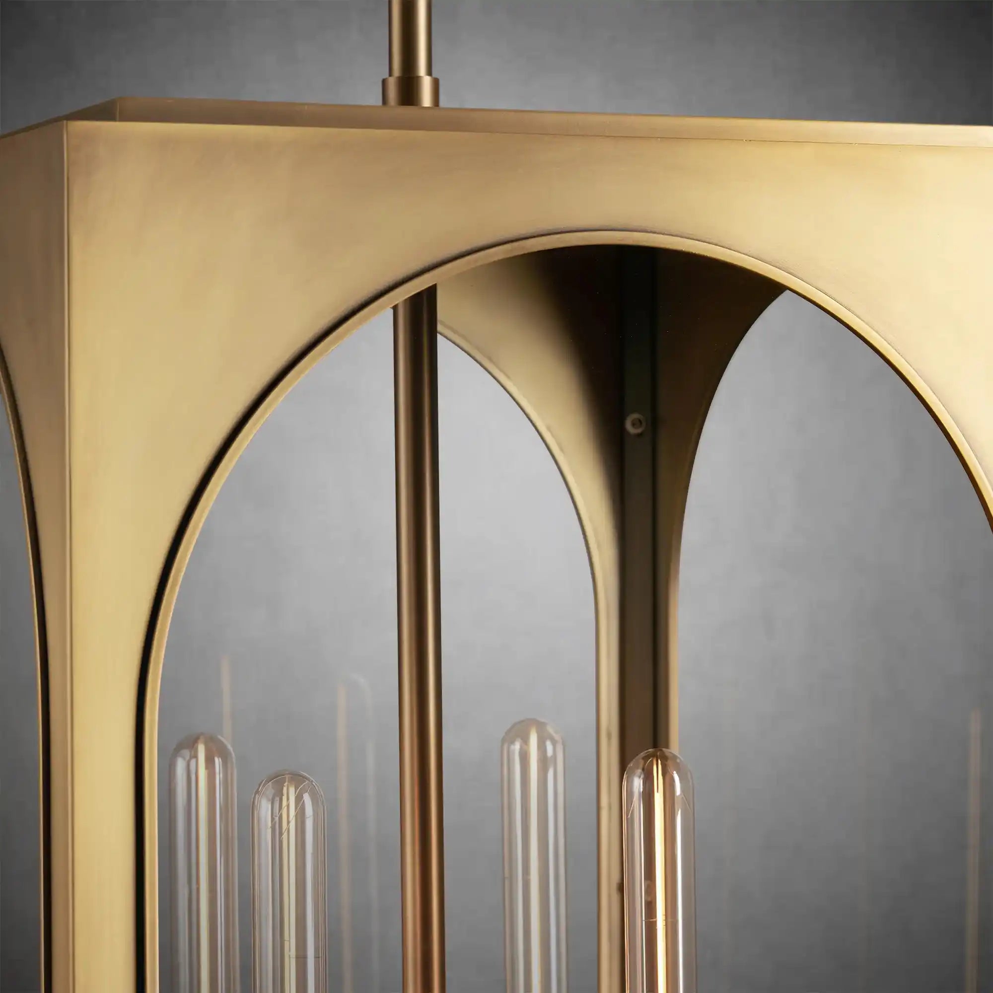 Palladian Outdoor Pendant – Brass or Bronze 28‑inch Wall Sconce