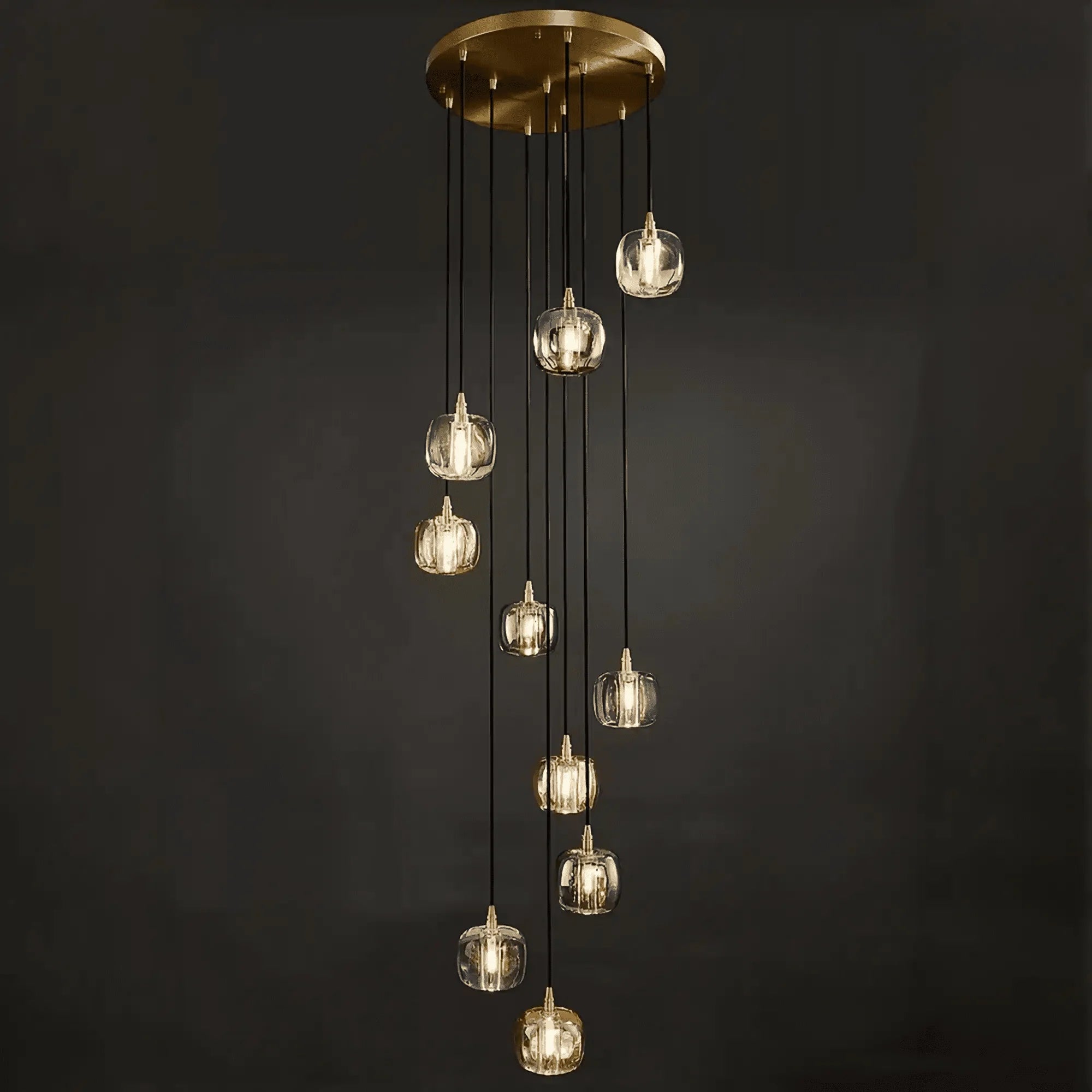 Post-modern Extra-long Pendant Light Fixtures for Staircase/High-ceiling Space/Foyer