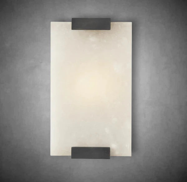 Hand-Carved Alabaster Sconce