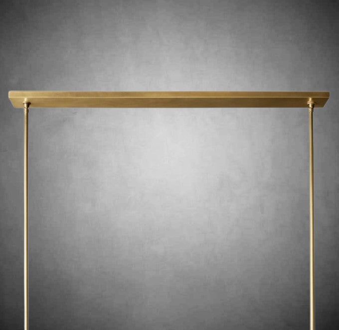 Brilliax Fabric Shade Linear Chandelier 49" 60"