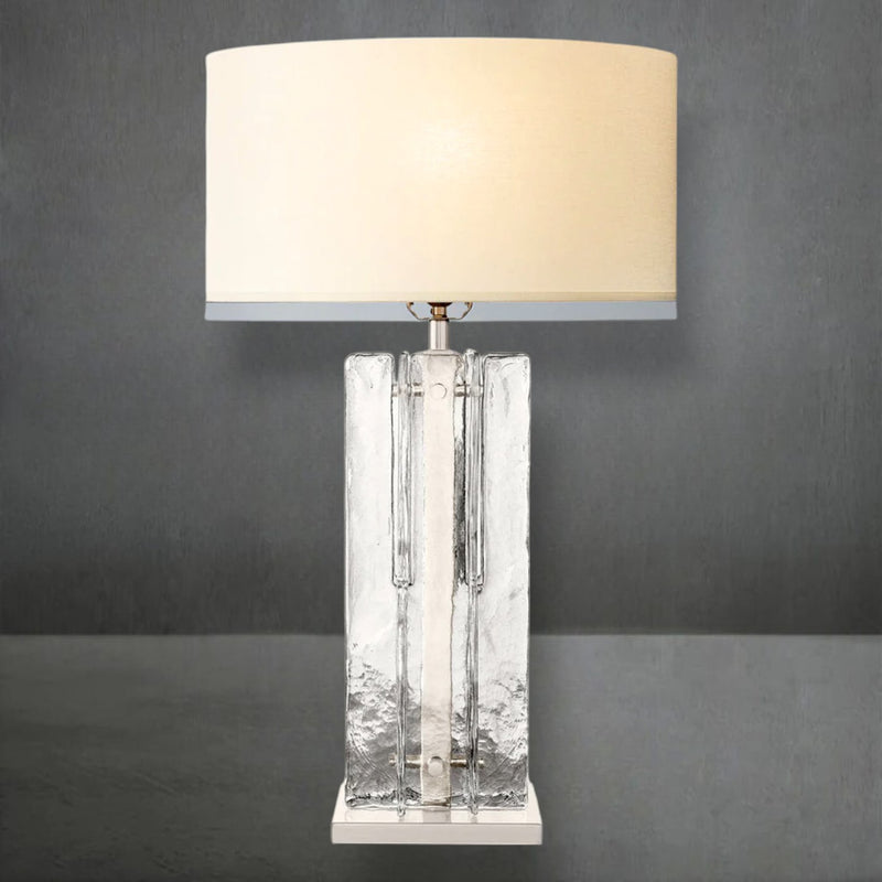 Lattice Glass Table Lamp 30"