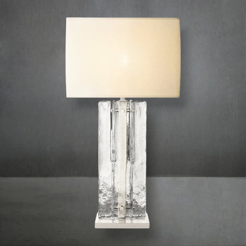Lattice Glass Table Lamp 30"