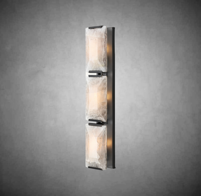 Halloway Calcite Triple Sconce